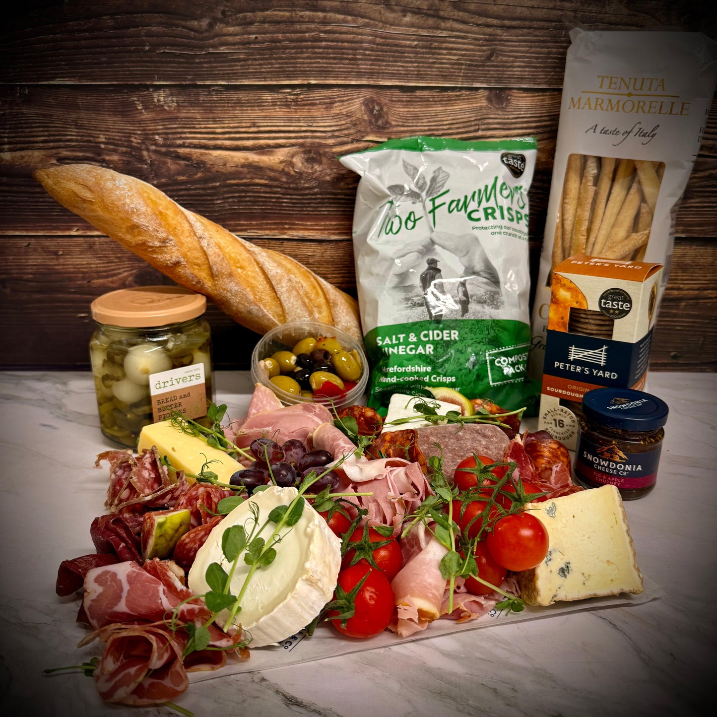 Deluxe Charcuterie and Cheese Platter (£10 Per Person)