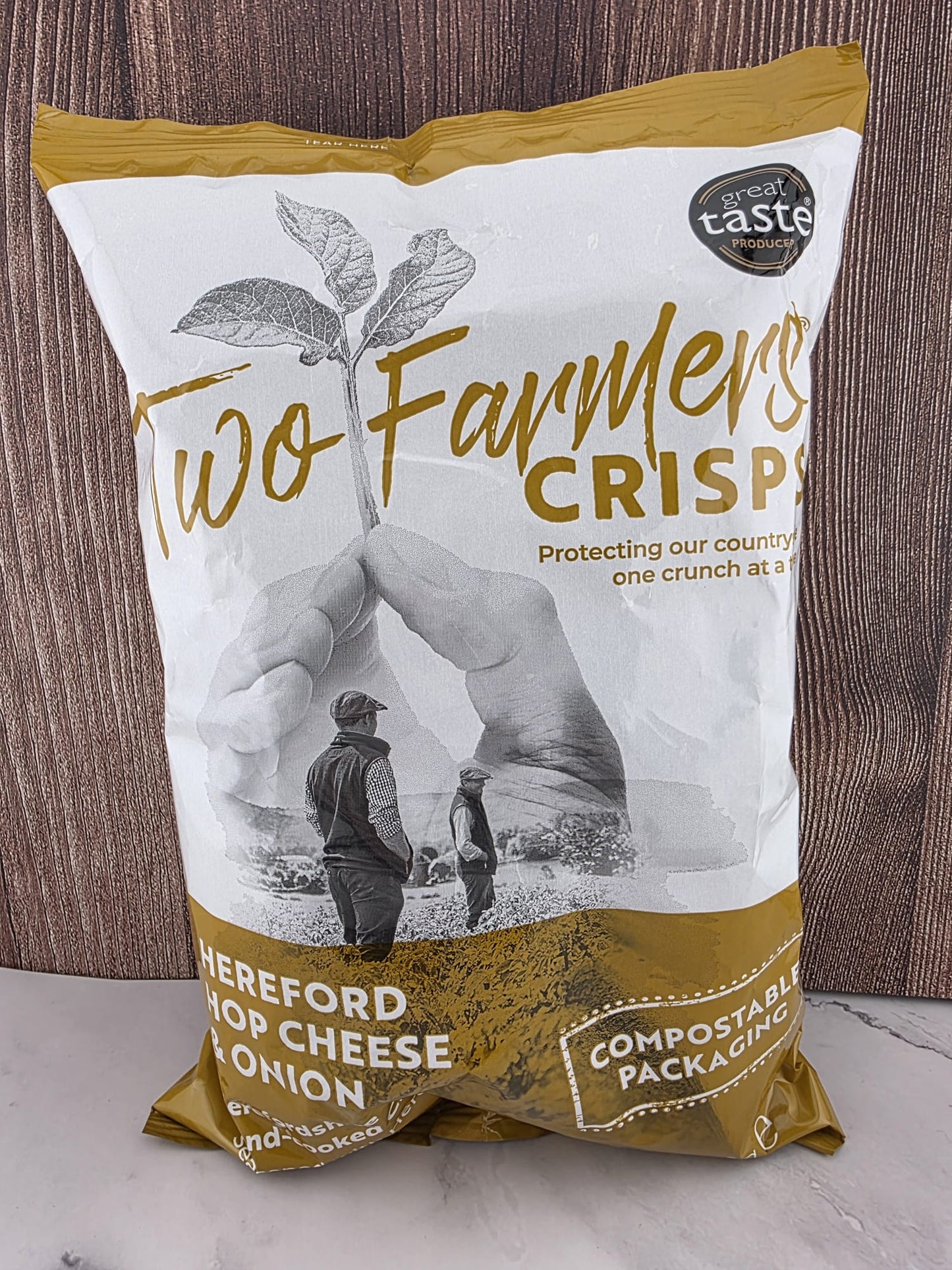 Two Farmers Sharing Crisps (Various Flavours)