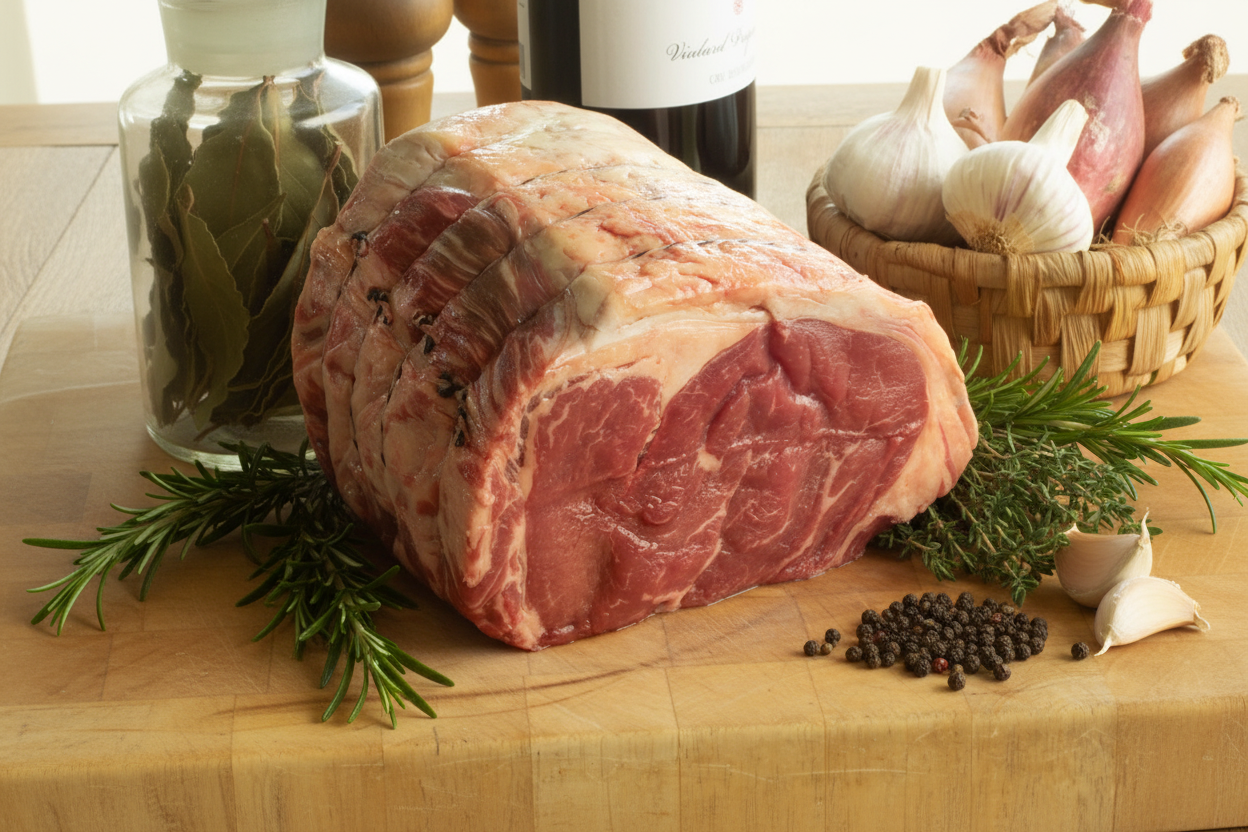 Rolled Sirloin in elegant setting